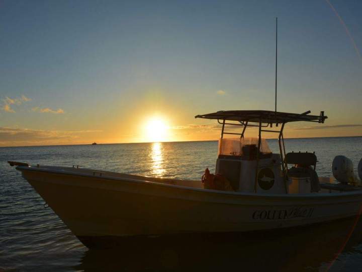 Promenade en bateau au coucher de soleil Île Maurice